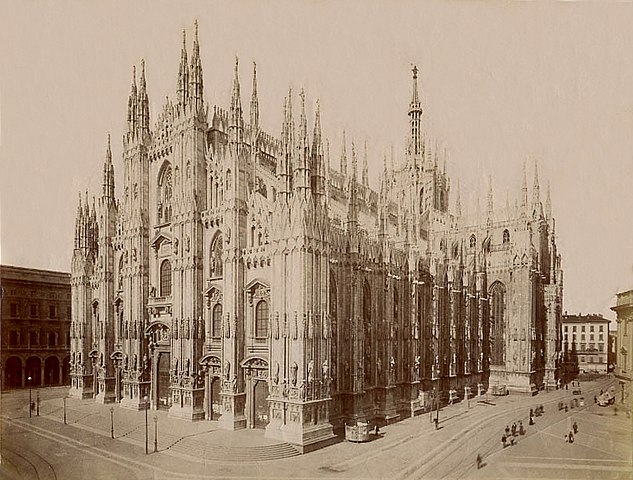 Giacomo Brogi (1822-1881): "MILANO. La cattedrale". 1870 circa. Numero di catalogo: 3818.
